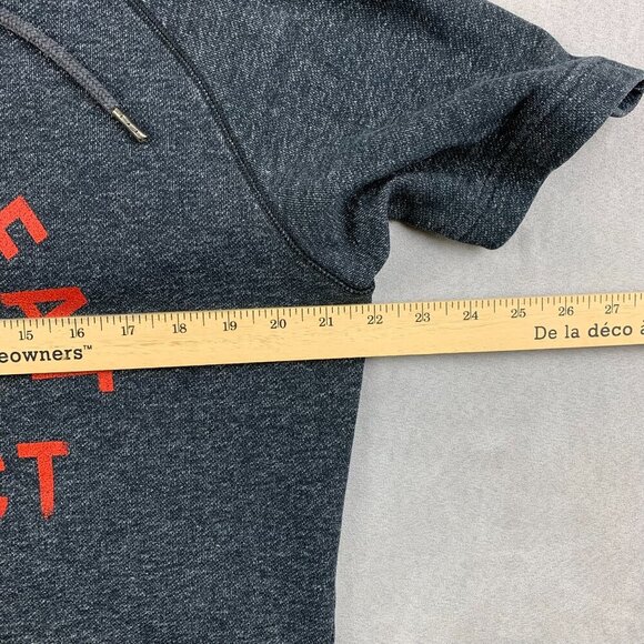 Under Armour Project Rock Men Large Black Hoodie ShortSleeve Blood Sweat Respect - Picture 5 of 9